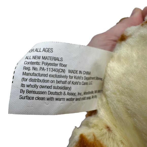 Kohl's Care The Nancy Tillman Collection Giraffe Brown Stuffed Animal Plush Toy - Picture 8 of 10